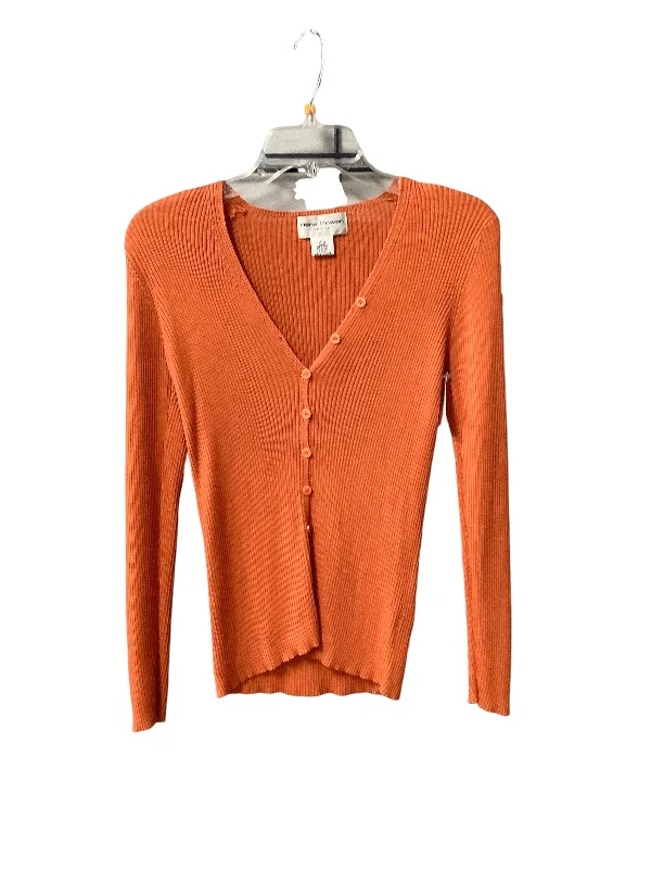 women's tops with cinched waistsTop Long Sleeve By Rena Rowan In Orange, Size: Petite