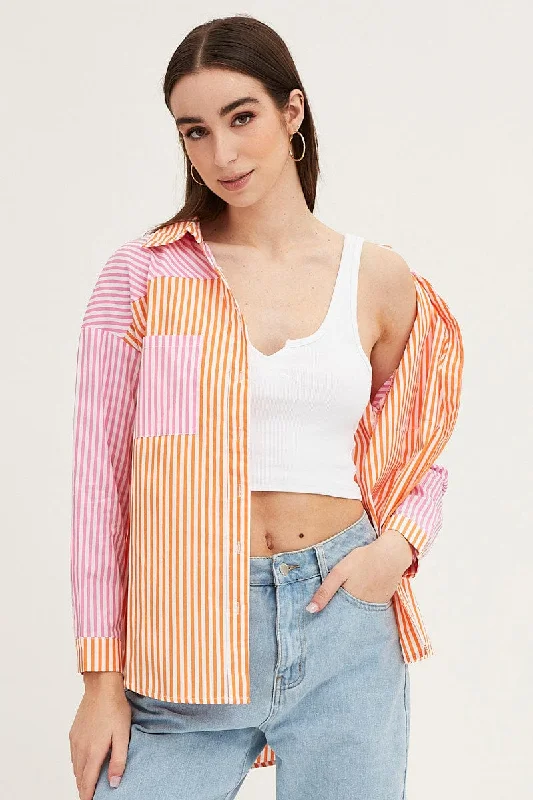 women's tops that offer a perfect blend of style, comfort, and affordabilityStripe Shirt Top Long Sleeve