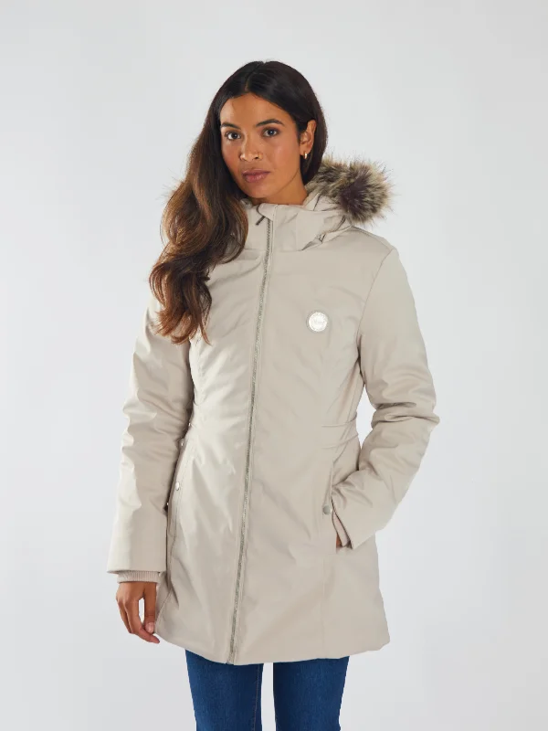 sustainable women's coatsOona Jacket Chateau Grey