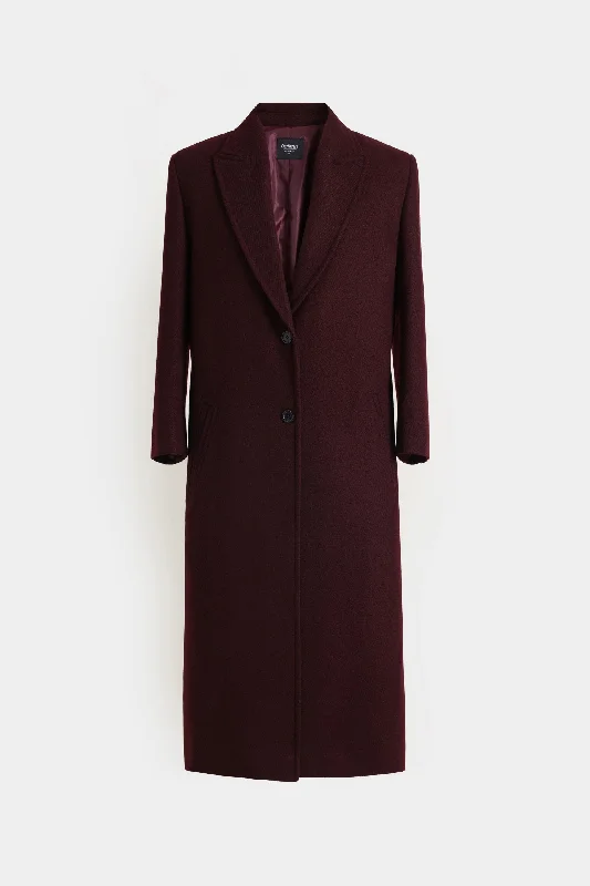 women's coats for hourglass figuresLong Wool Coat