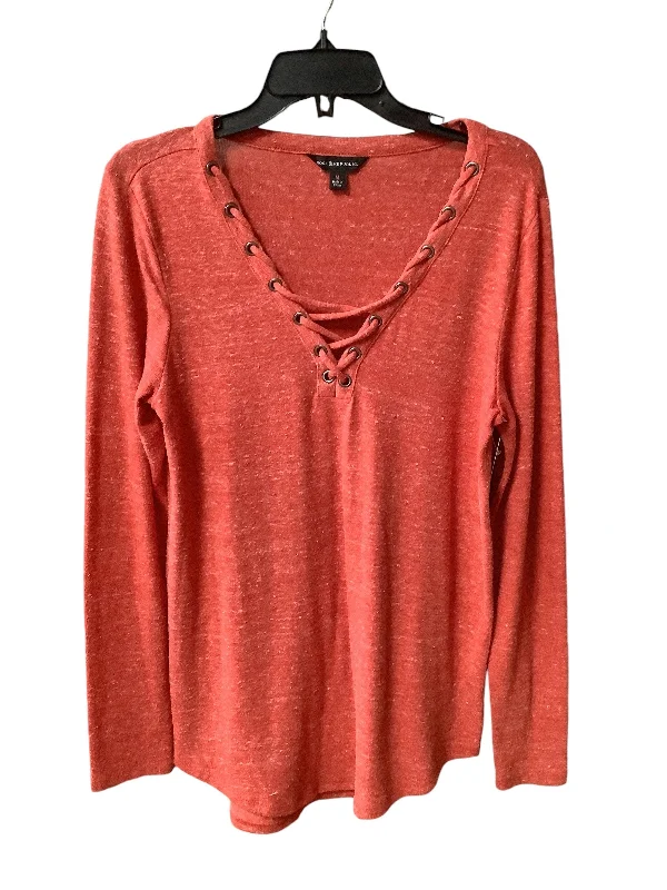 women's tops for those who love to experiment with fashionTop Long Sleeve By Rock And Republic In Red, Size: M