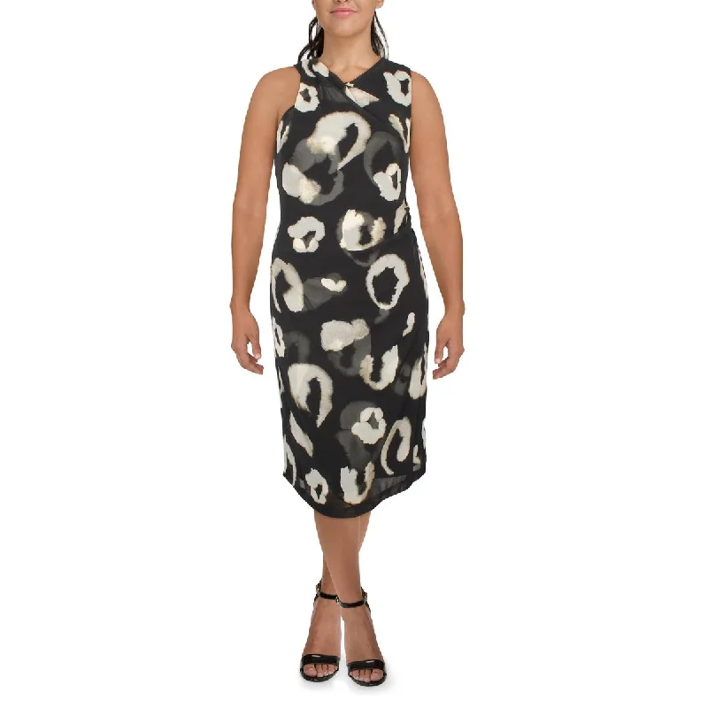 Cocktail DressDKNY Womens Semi-Formal Midi Shift Dress