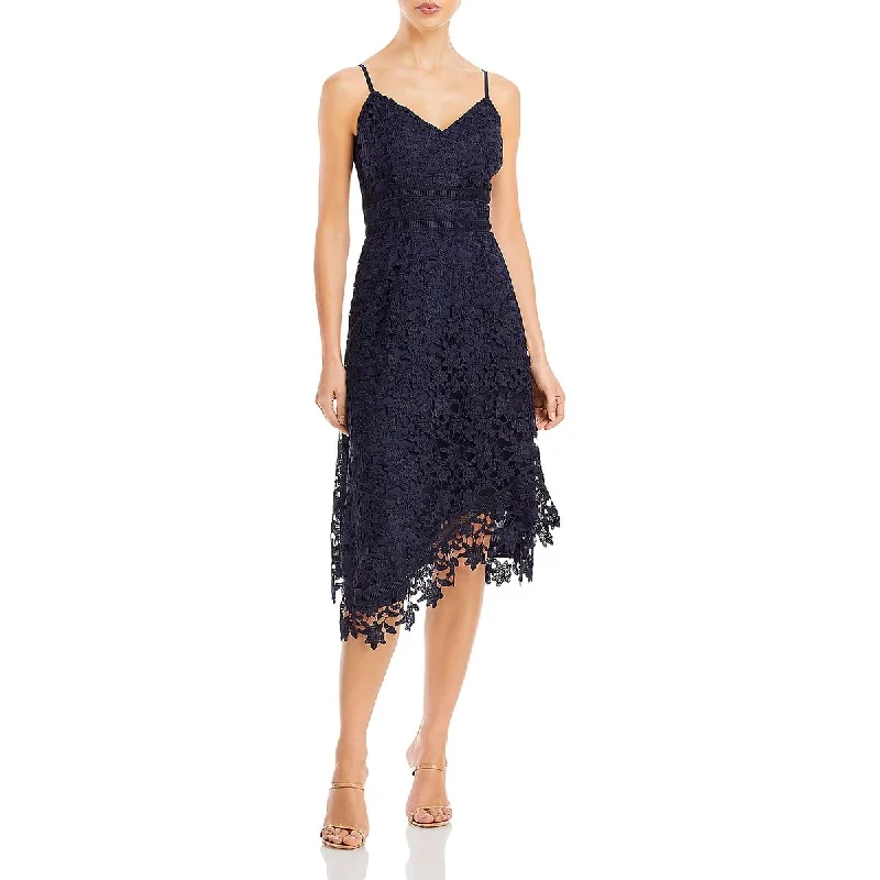 Sequined DressEliza J Womens V-Neck Midi Cocktail and Party Dress