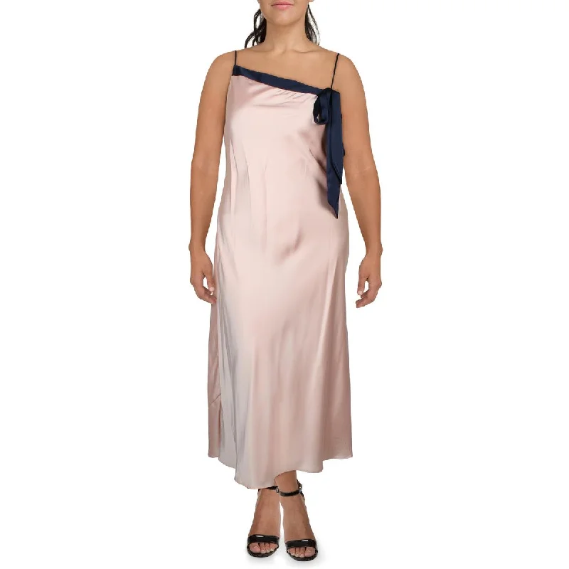 women's limited-edition dressesLauren Ralph Lauren Womens Satin Long Midi Dress