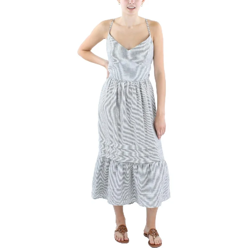 women's fashionable dressesRachel Rachel Roy Womens Striped Linen Midi Dress