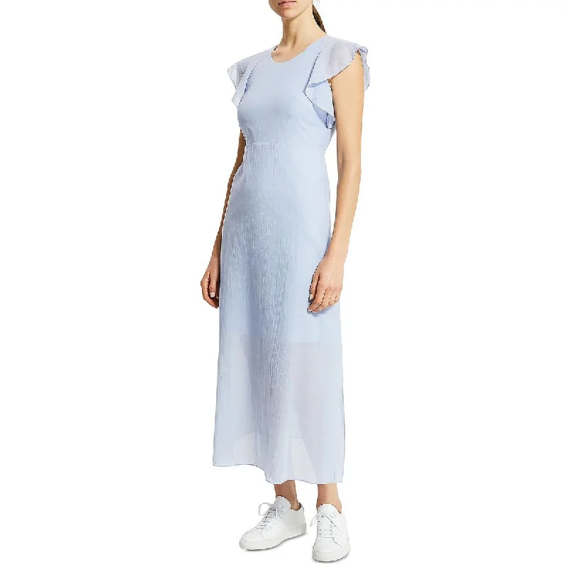 Organza DressTheory Womens Cotton Calf Midi Dress