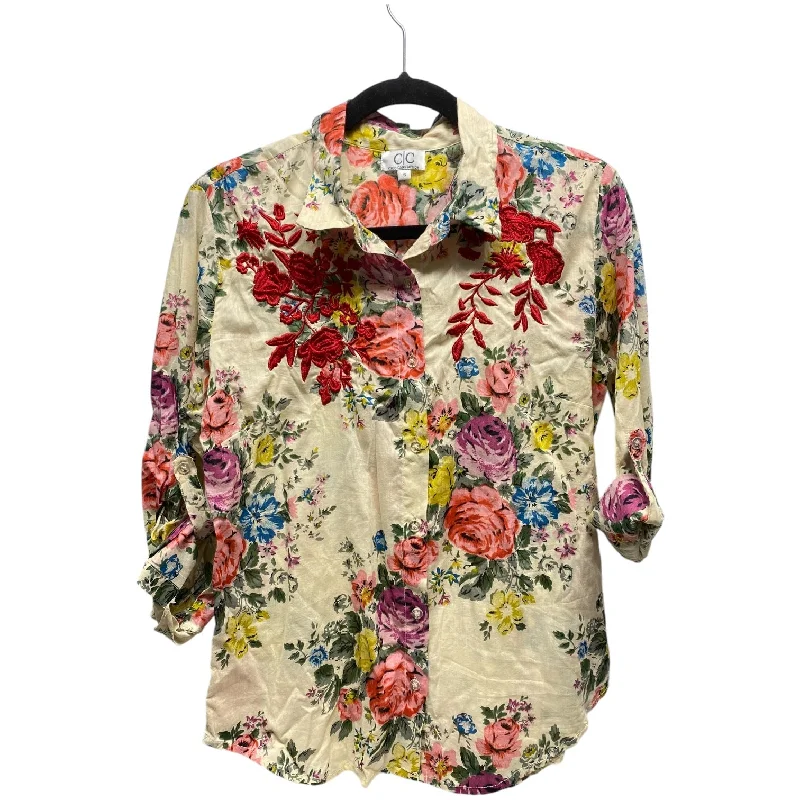 chic women's tops for everyday wearTop Long Sleeve By Clothes Mentor In Floral Print, Size: S