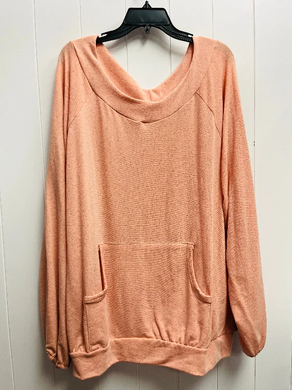 women's tops for fashion-forward individualsTop Long Sleeve By White Birch In Orange, Size: 3x