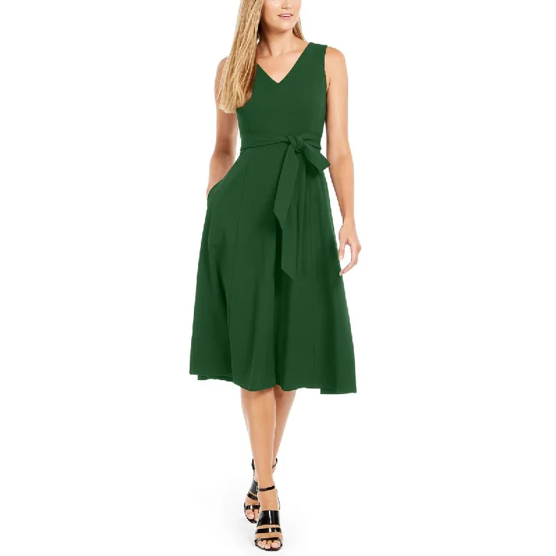 Skater DressCalvin Klein Womens Sleeveless Calf Midi Dress