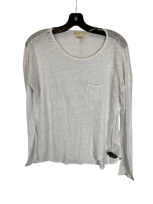 women's tops for those who want to create outfits that reflect their personal style and sense of fashionTop Long Sleeve By Michael By Michael Kors In White, Size: S