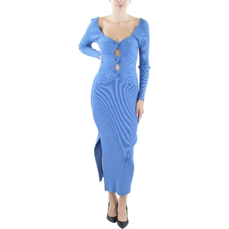 women's tall dressesCult Gaia Womens Melissa Ribbed  Midi Dress