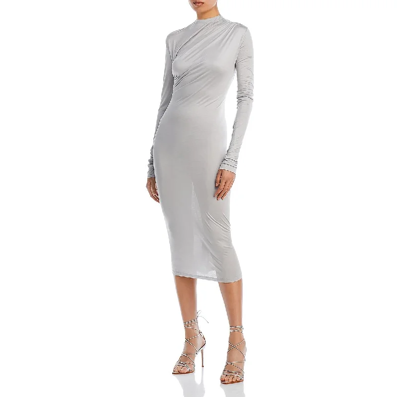 Chiffon DressUndra Celeste New York Womens Ruched Jersey Midi Dress