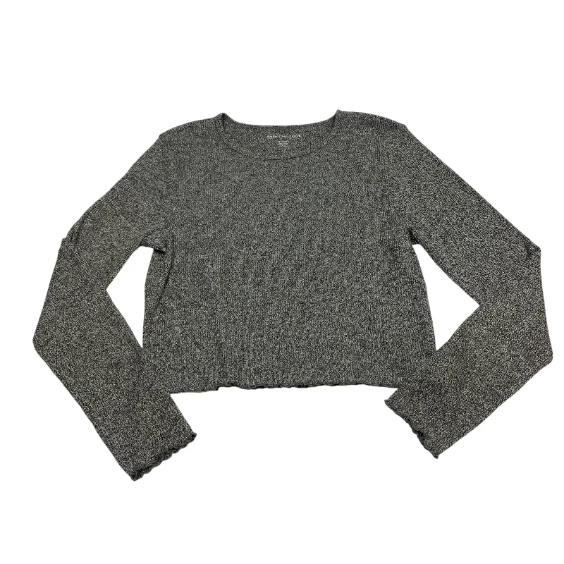 women's tops for those who want to invest in timeless piecesTop Long Sleeve Basic By American Eagle In Grey, Size: Xl