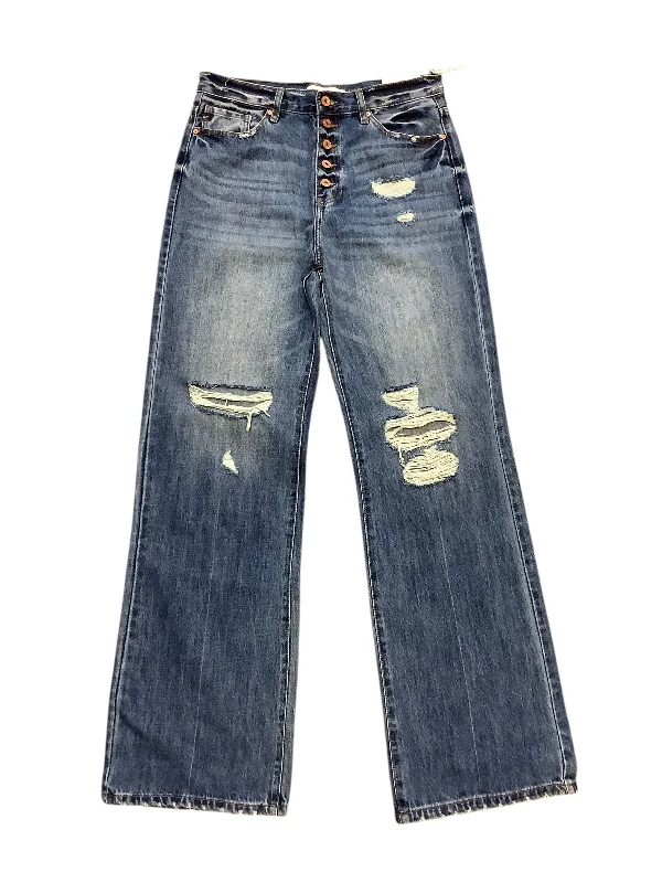 women's denim jeans for apple-shaped bodiesJeans Flared By Kancan, Size: 28 8/9