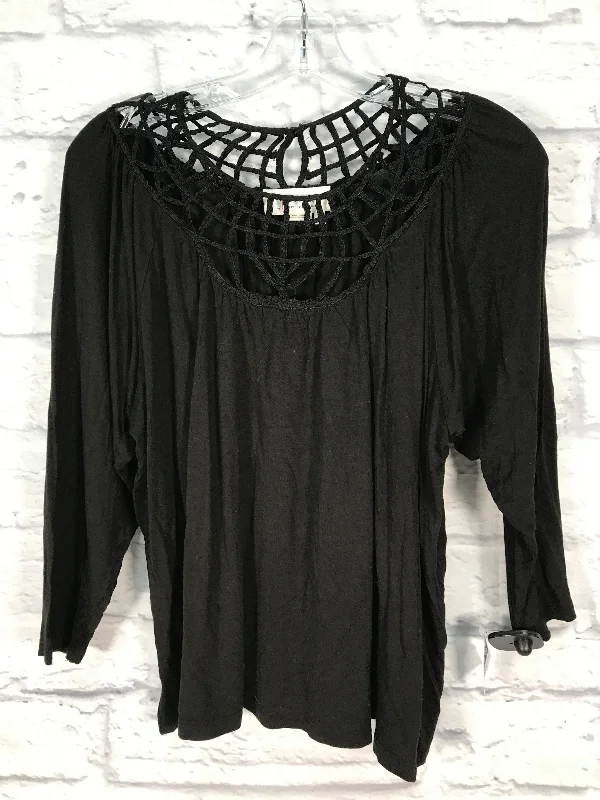 women's tops for those who want to create stylish and put-together outfits without spending a fortuneTop Long Sleeve By Anthropologie In Black, Size: S