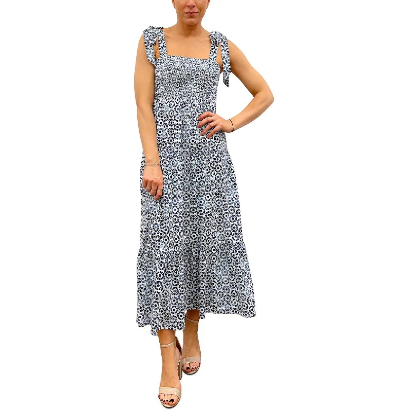 women's flowy dressesSam Edelman Womens Smocked  Midi Dress