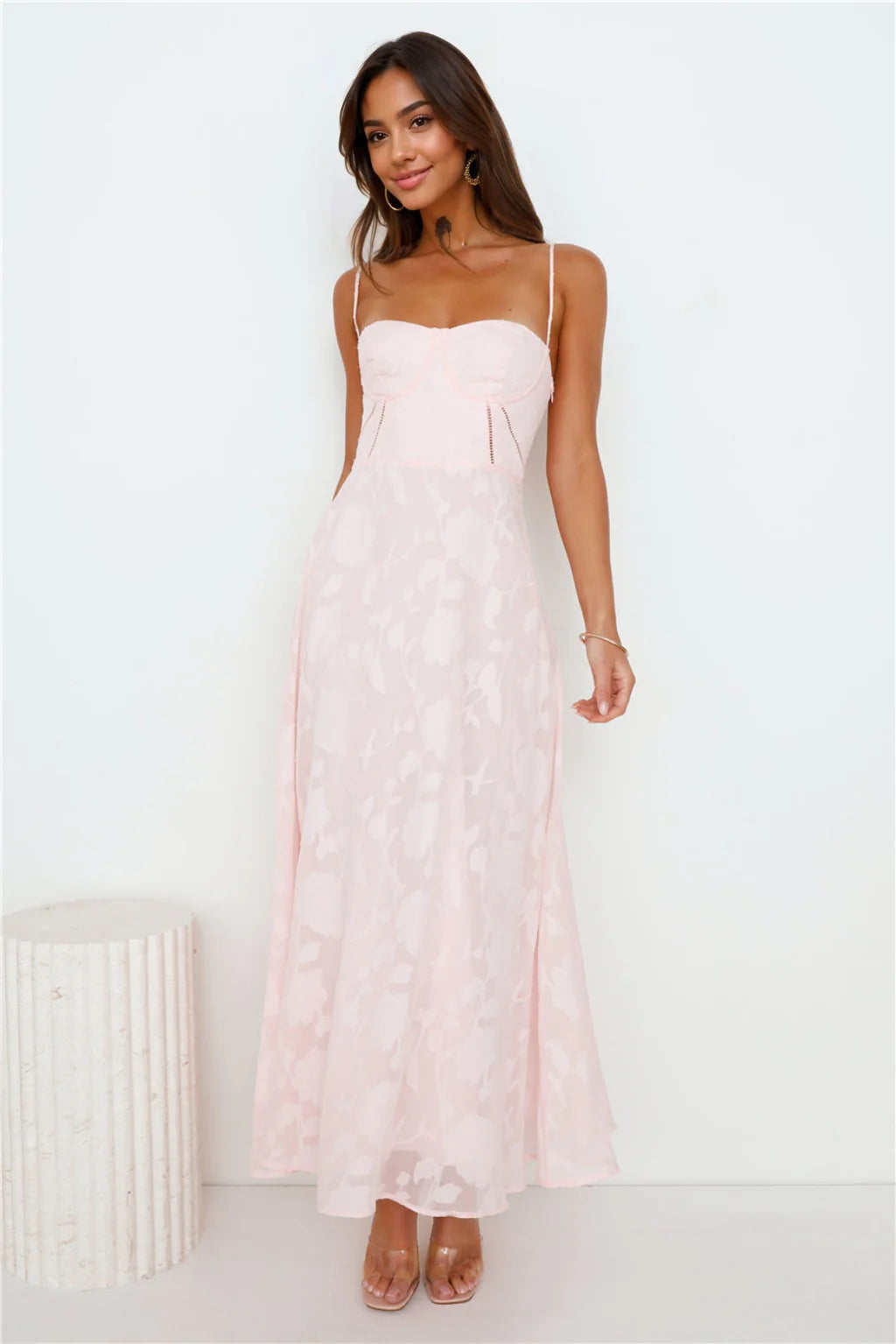 Denim DressSoftest Sand Maxi Dress Pink