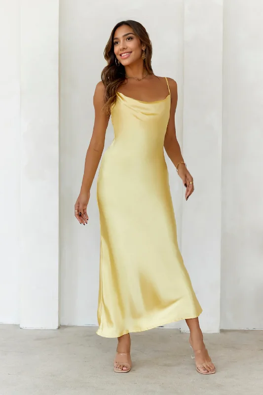 women's made-to-order dressesYour Style Points Maxi Dress Yellow