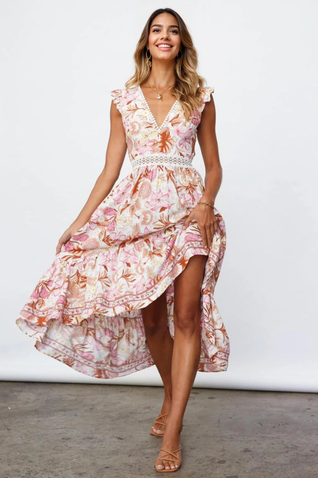 Party DressHarbour Side Fun Maxi Dress Pink