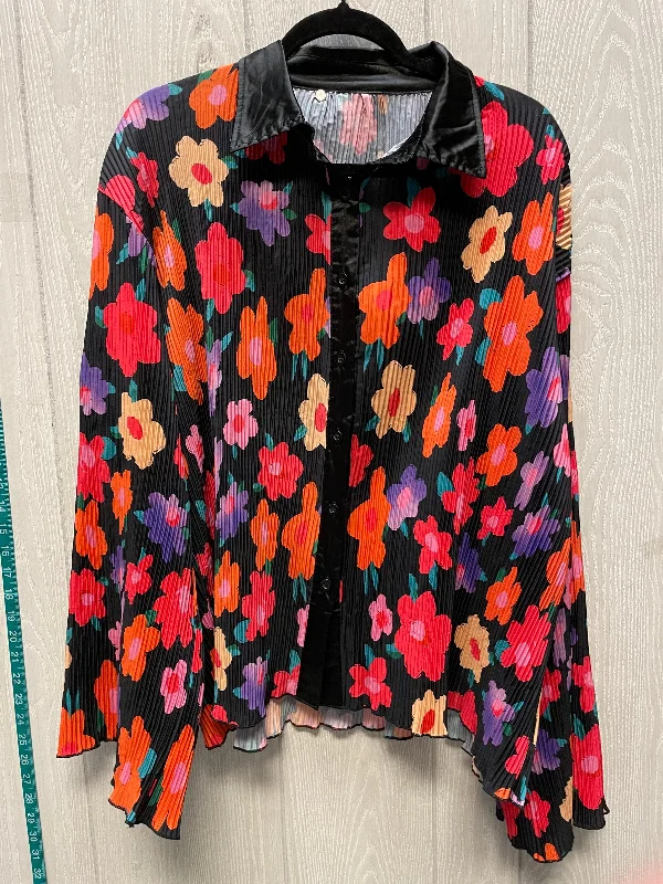 women's tops for those who want to create outfits that are both unique and memorableBlouse Long Sleeve By Clothes Mentor In Floral Print, Size: L