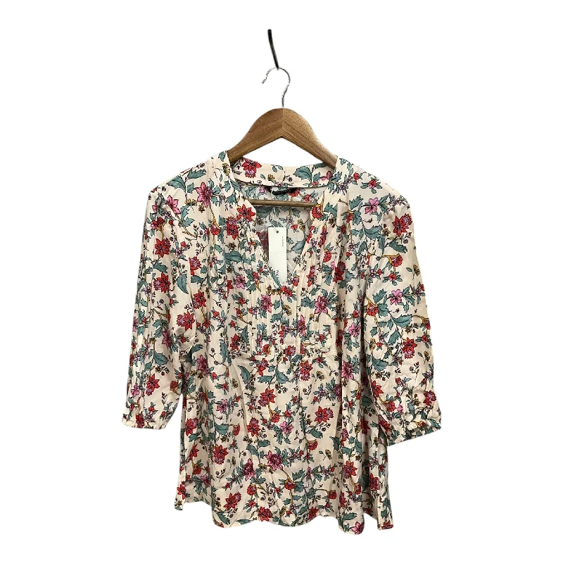 women's tops for picnics in the parkBlouse Long Sleeve By Clothes Mentor In Floral Print, Size: M