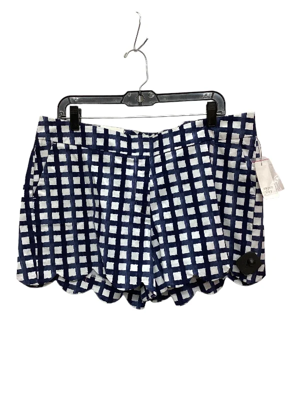 women's patterned shortsBlue & White Shorts Crown And Ivy, Size 14