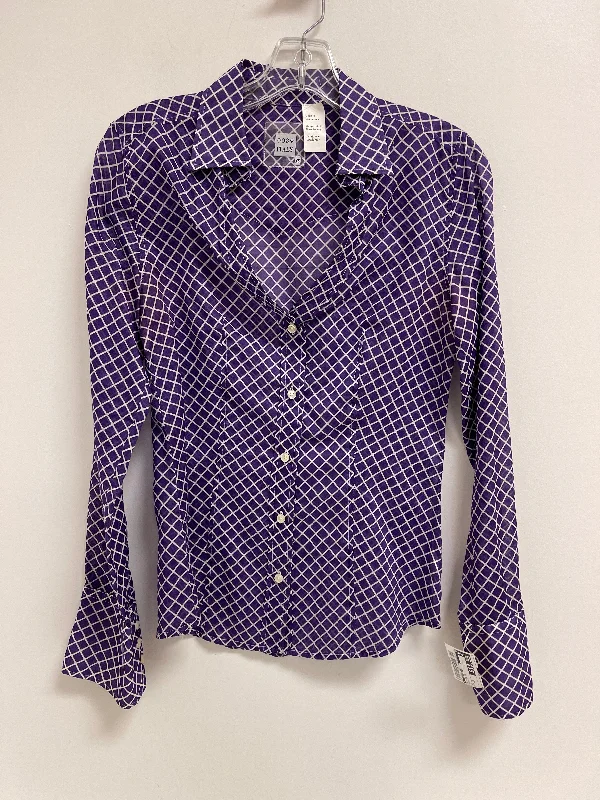 women's tops for those who want to wear pieces that are both comfortable and stylishBlouse Long Sleeve By Clothes Mentor In Purple, Size: Xs