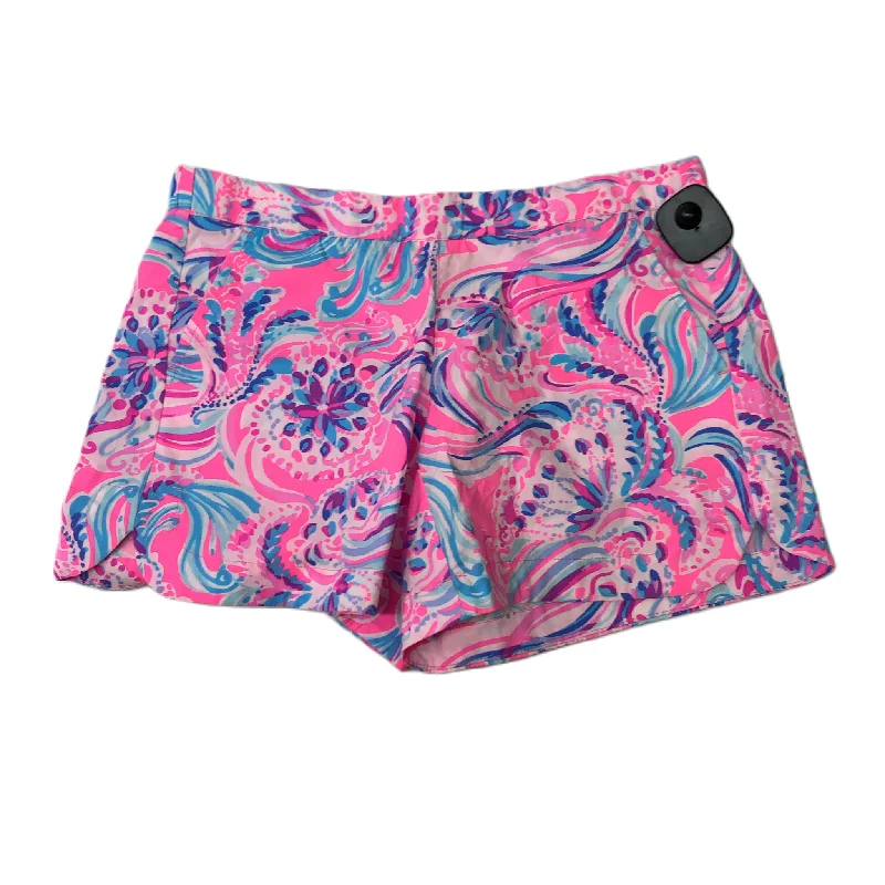 women's embroidered shortsPink  Shorts Designer By Lilly Pulitzer  Size: Xs