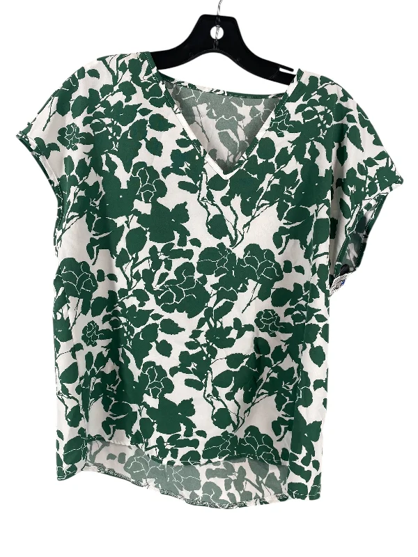 women's stylish topsBlouse Short Sleeve By Clothes Mentor In Green, Size: M