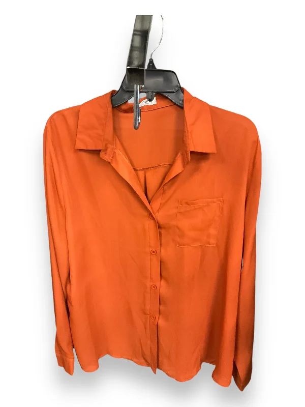 women's tops for creating capsule wardrobesBlouse Long Sleeve By Clothes Mentor In Orange, Size: Xl