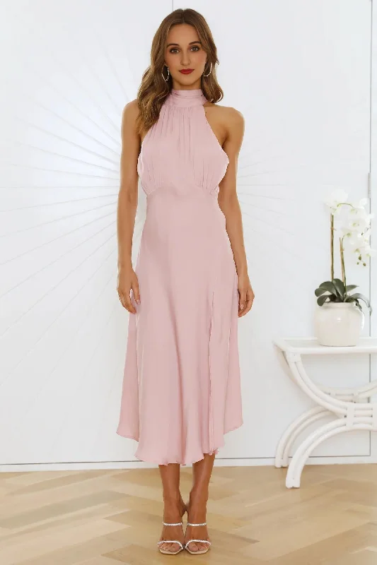 Backless DressNo Tears Here Maxi Dress Blush