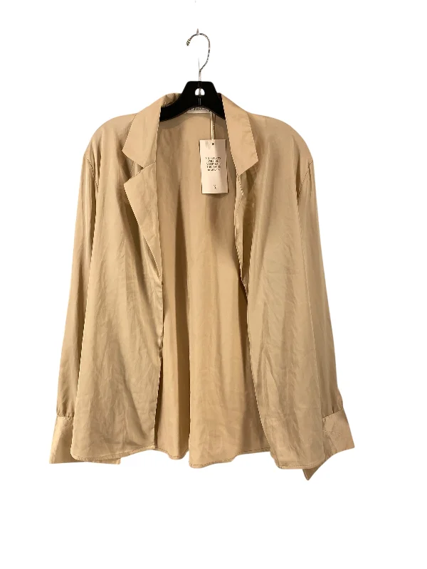 women's tops for those who want to elevate their everyday wear with chic and elegant piecesBlouse Long Sleeve By Clothes Mentor In Beige, Size: L