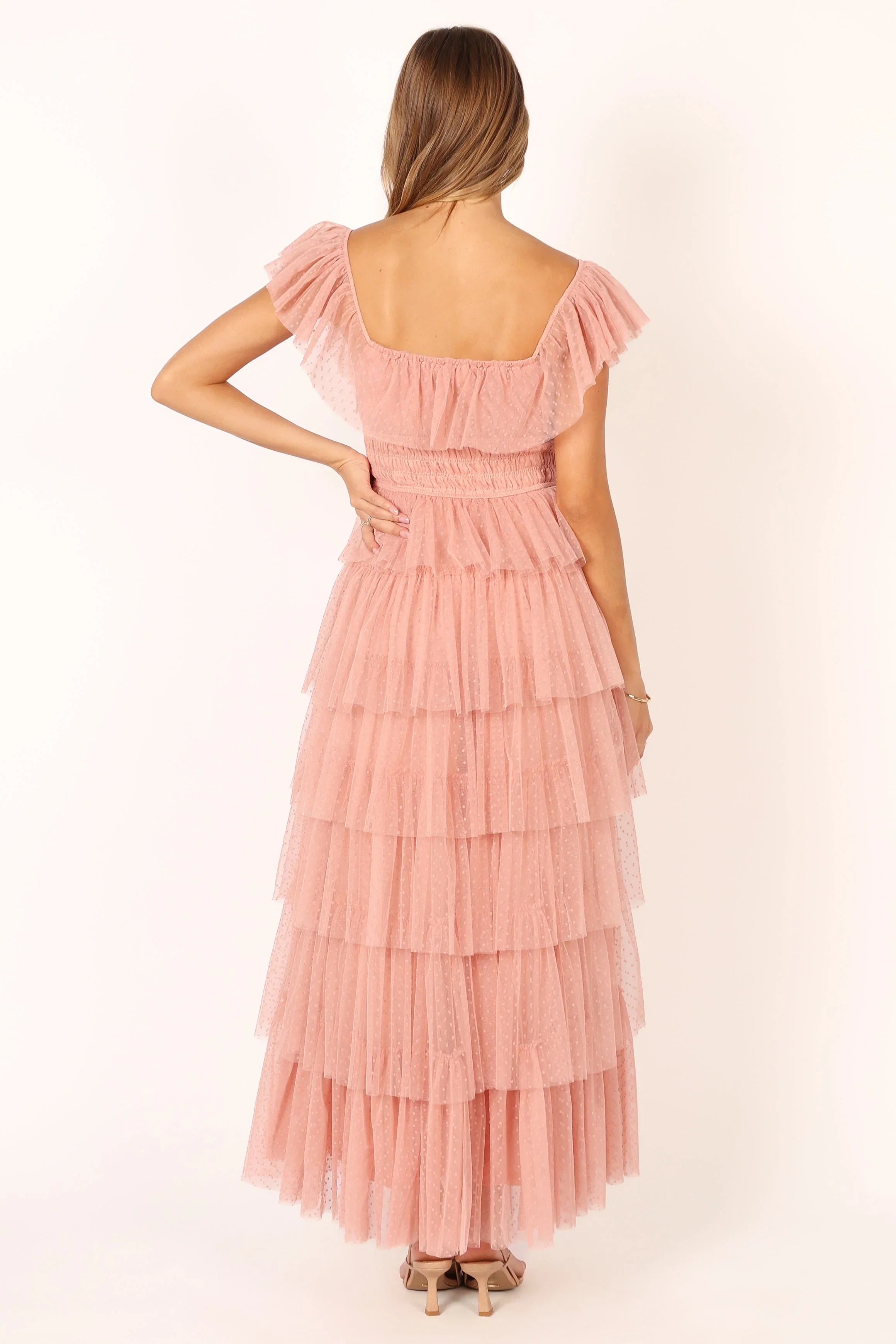 women's silk dressesBelle Maxi Dress - Blush