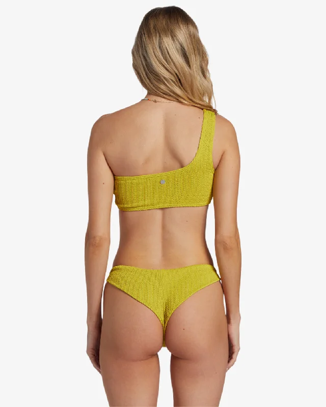 Bow-Accented Female SwimwearBillabong Summer High Tanga Bottom-Tart Lime