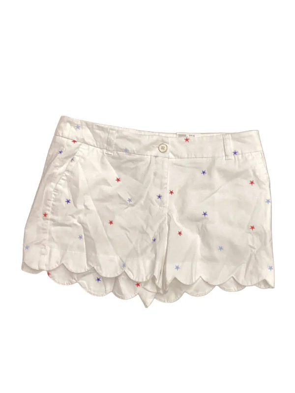 women's satin shortsWhite Shorts Crown And Ivy, Size 10