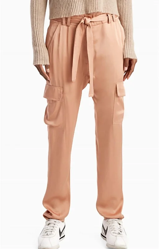 women's tall pantsAdam Cargo Pants In Rose