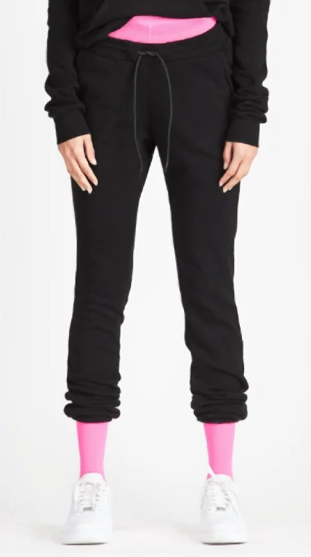 women's bridal pantsAspen Sweatpant In Jet Black