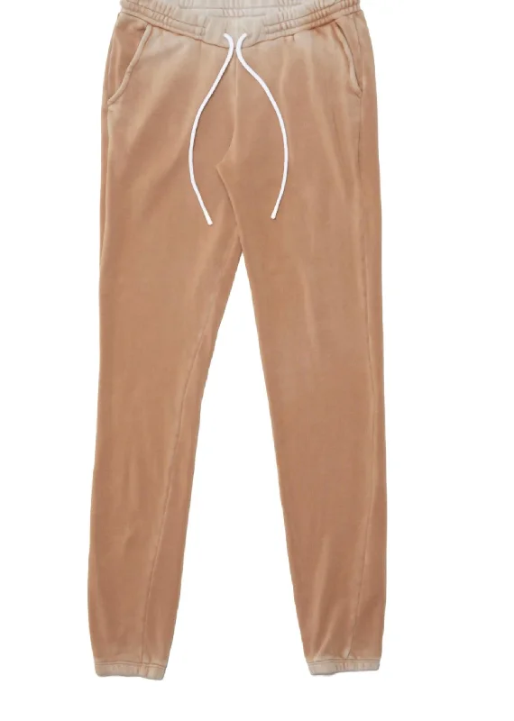 women's retro pantsAspen Sweatpant In Vintage Dark Tan