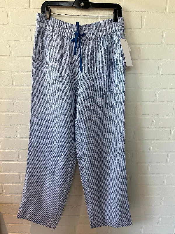 women's formal pantsBlue & White Pants Linen Talbots, Size 4