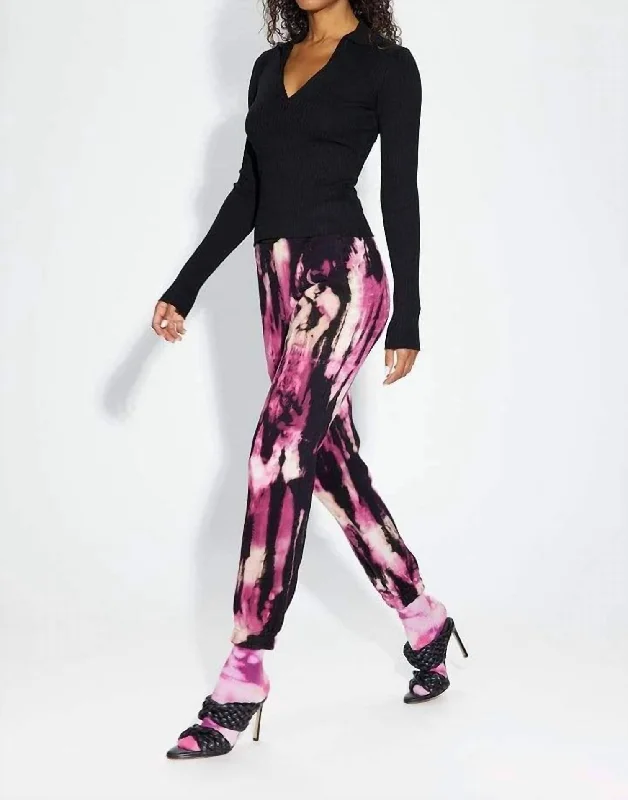 women's embroidered pantsBrooklyn Sweatpants In Lychee Flame