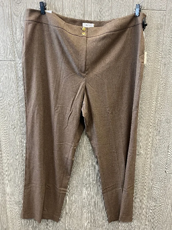 women's denim pantsBrown Pants Dress Calvin Klein, Size 24