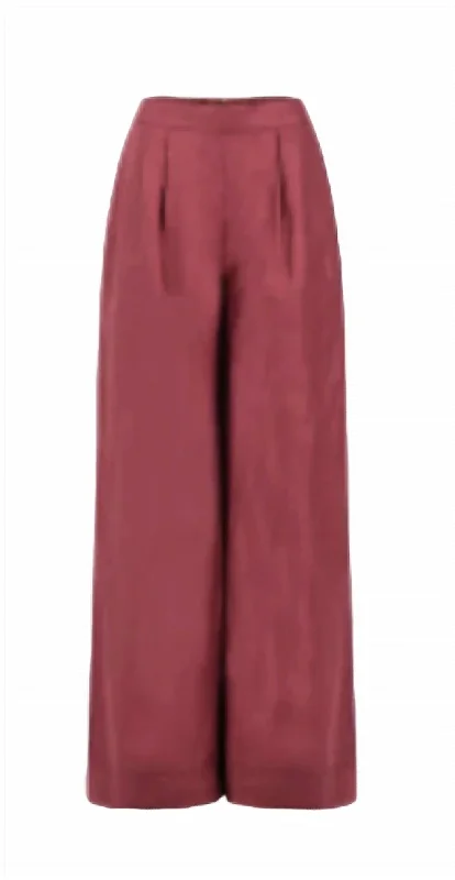 women's clubbing pantsClover Pants In Burgundy