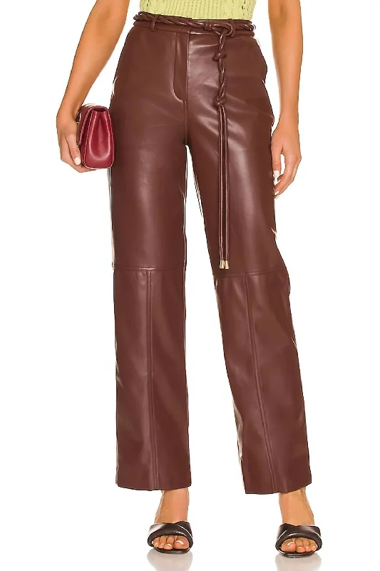 women's chic pantsDasha Pant In Mahogany