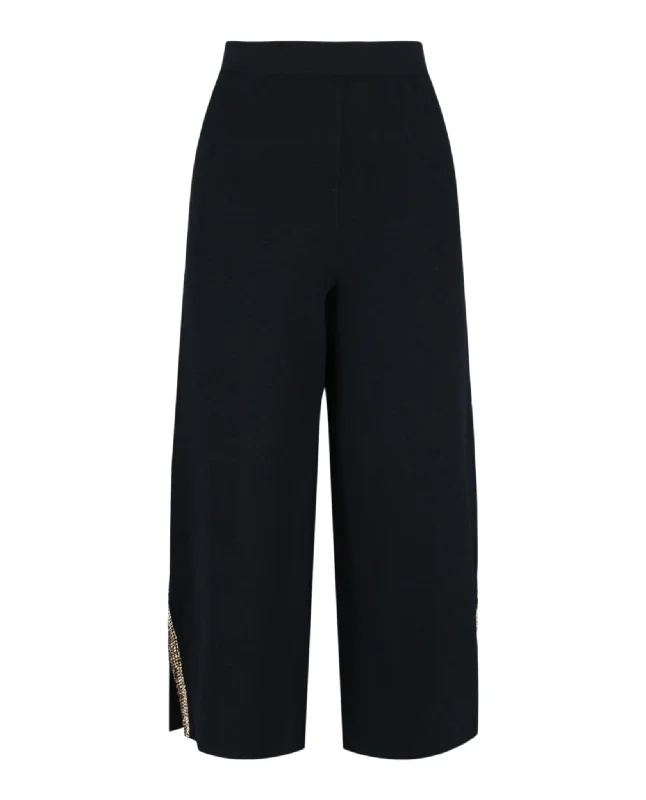 women's trendy pantsEmbellished Cropped Pants