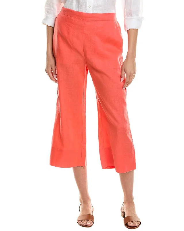 women's relaxed-fit pantsHIHO Mellow Linen Capri Pant