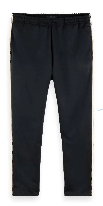 women's mid-rise pantsLogo Tape Sweatpants In Black