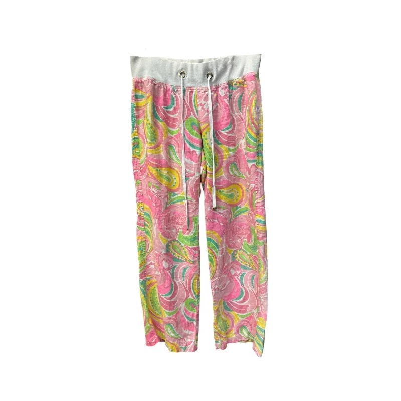 women's workout pantsMulti-colored Pants Wide Leg Lilly Pulitzer, Size M