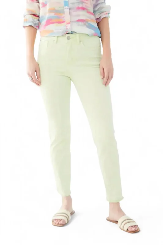 women's low-rise pantsOlivia Slim Ankle Pant In Mojito Green