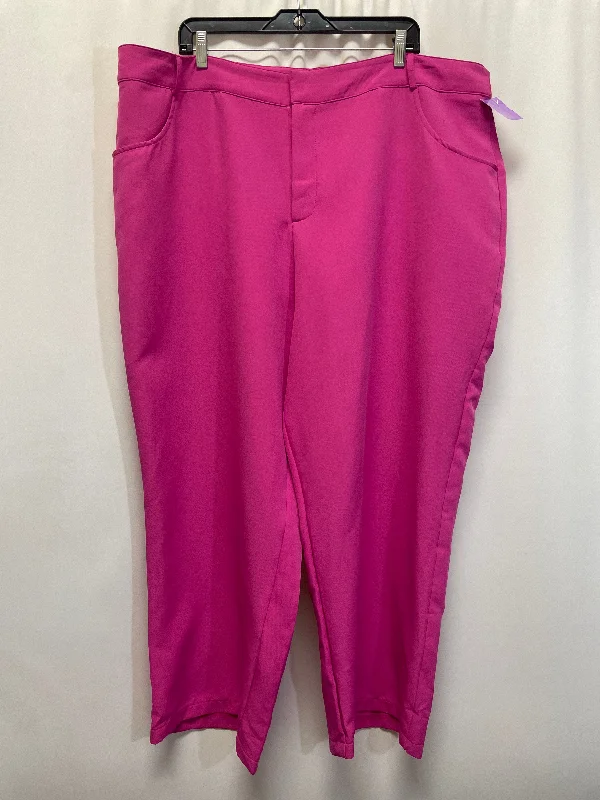 women's cool pantsPink Pants Dress Fashion Nova, Size 3x