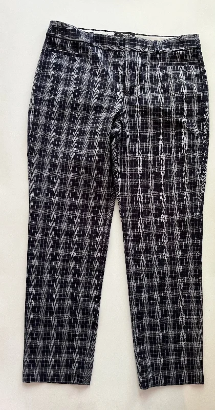 women's elegant pantsPlaid Pants Ankle Banana Republic, Size 10